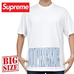 �傫���T�C�Y �����Y Supreme �V���v���[�� Cracked Stretch S/S Top ���� T�V���c XL