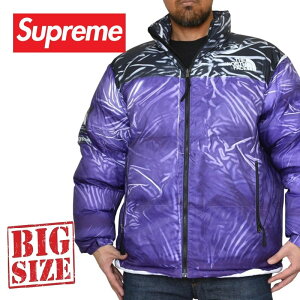 傫TCY Y Supreme Vv[ The North Face Printed Nuptse Trompe L'oeil Jacket kvV _EWPbg p[v XL