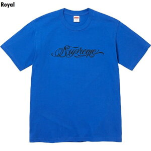 �傫���T�C�Y �����Y Supreme �V���v���[�� Script Tee ���� T�V���c XXL