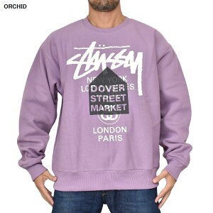傫TCYY STUSSY Xe[V[ N[lbN XEFbgVc h[o[Xg[g}[Pbg LA T[X Los Angeles DSM WORLD TOUR CREW XL