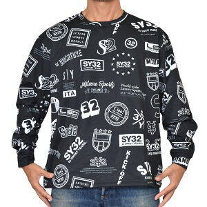 �傫���T�C�Y �����Y SY32 by SWEET YEARS �X�E�B�[�g�C���[�Y NEW GRAPHIC PATTERN L/S TEE ����T ����T�V���c XXXL XXXXL