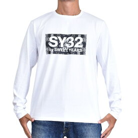 SY32 by SWEET YEARS スウィートイヤーズ PAISLEY BOX LOGO L/S TEE ロンT 長袖Tシャツ バンダナ ペイズリー柄 ボックスロゴ XXL XXXL XXXXL 大きいサイズ メンズ