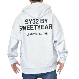 SY32 by SWEET YEARS スウェット フルジップ パーカー オーバー ビッグシルエット BIG SILHOUETTE HEAVY ZIP HOODI XXL XXXL XXXXL 大きいサイズ メンズ あす楽