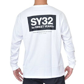 SY32 by SWEET YEARS スウィートイヤーズ BACKPRINT POCKET L/S TEE ロンT 長袖Tシャツ ポケット 刺繍ワッペン バックプリント ボックスロゴ XXL XXXL XXXXL 大きいサイズ メンズ