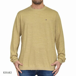 �傫���T�C�Y �����Y TOMMY HILFIGER �g�~�[�q���t�B�K�[ �N���[�l�b�N �Z�[�^�[ �j�b�g �R�b�g�� ���� �����|�C���g XL XXL XXXL