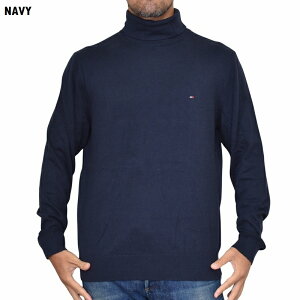 �傫���T�C�Y�����Y �g�~�[�q���t�B�K�[ �n�C�l�b�N �Z�[�^�[ �j�b�g �J�V�~���� ���� �����|�C���g�h�J TOMMY HILFIGER XXL XXXL