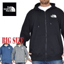 大きいサイズ メンズ ノースフェイス フルジップ パーカー スウェット フーディー ロゴワンポイント THE NORTH FACE HALFDOME FULLZIP HOODIE USAモデル XL XXL