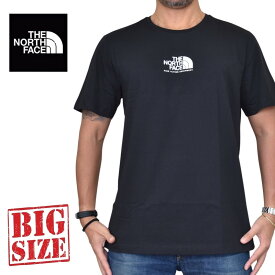 大きいサイズ メンズ ノースフェイス 半袖 ロゴプリント Tシャツ THE NORTH FACE FINE ALPINE EQUIPMENT TEE 3 EUライン 黒 L XL XXL
