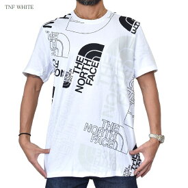 ノースフェイス 大きいサイズ メンズ 半袖 Tシャツ 総柄プリント SS GRAPHIC INJECTION TEE 黒 ブラック 白 ホワイト XL XXL XXXL USAモデル THE NORTH FACE