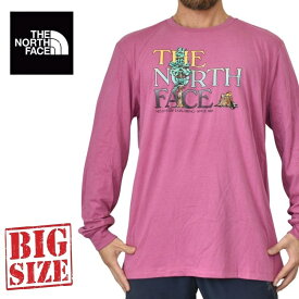 ノースフェイス 大きいサイズ メンズ ロンT 長袖 Tシャツ GRAPHIC INJECTION TEE XL XXL USAモデル THE NORTH FACE