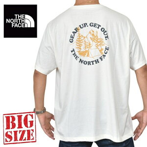 �傫���T�C�Y �����Y �m�[�X�t�F�C�X THE NORTH FACE ���� T�V���c �v�����g Gear Up Regular Short-Sleeve Tee Graphic XL XXL XXXL
