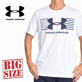 アンダーアーマー UNDER ARMOUR 半袖 ロゴ Tシャツ 白 ホワイト USA直輸入 XL XXL 大きいサイズ メンズ [M便 1/1]