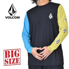 VOLCOM ボルコム 長袖 ラッシュガード 紫外線対策 水着 スイムウエア USAモデル XXL 大きいサイズ メンズ