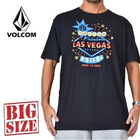 VOLCOM ボルコム 半袖 プリント Tシャツ ラスベガス限定 黒 ブラック USAモデル XXL 大きいサイズ メンズ