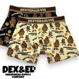 【創業6周年記念】DEX and EL's Underwear Company 「デックスとエルのパンツやさん」ボクサーパンツ トランクス S-2XL 企業ロゴ