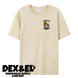 【創業7周年記念】DEX and EL's Underwear Company 「デックスとエルのパンツやさん」Tシャツ メンズ 140,XS-XL 企業ロゴTシャツ ★Kid'sサイズも登場！