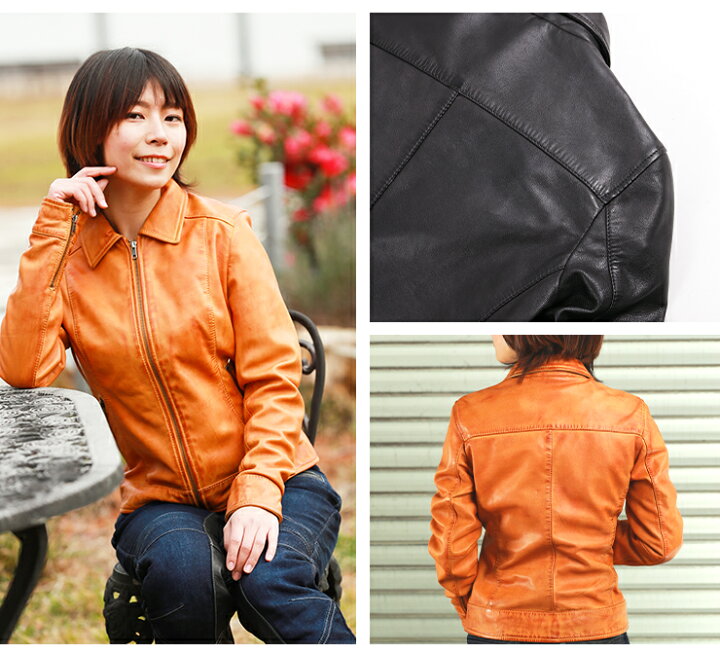 楽天市場】デグナー レディースレザージャケット FR20SJ-11 全2色 S/M  