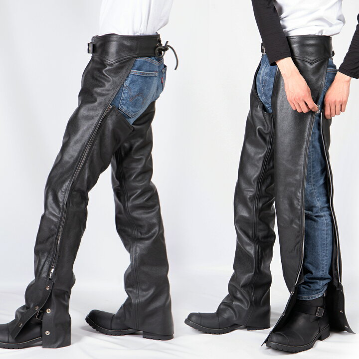 楽天市場】デグナー レザーチャップス メンズ オールシーズン ブラック  