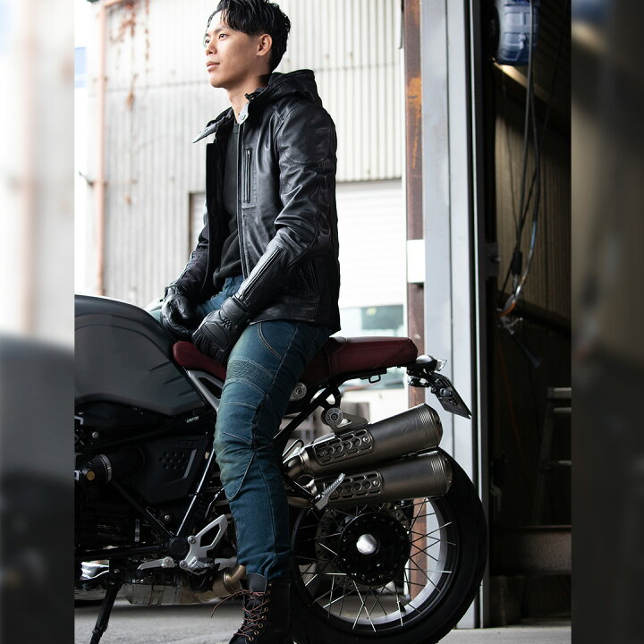 楽天市場】DEGNER デグナー フード付きレザージャケット メンズ 本革 