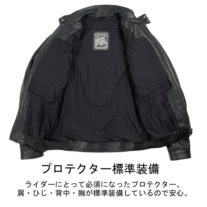楽天市場】DEGNER デグナー メッシュレザージャケット メンズ 本革 