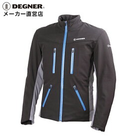 デグナー DEGNER ライダースジャケット 17WJ-10 メンズ ソフトシェル プロテクター CEレベル2 レッド ブルー グレー
