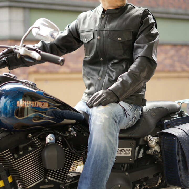 Harley Davidson 本革バイクベスト Mサイズ（Diamond・Plate  