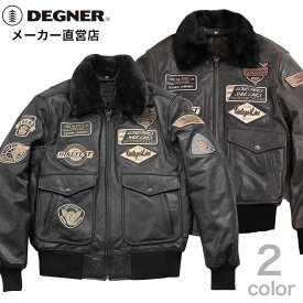 デグナー DEGNER フライトジャケット 16WJ-10 G-1 メンズ 冬 レザー 革ジャン バイク 防風 防寒