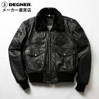 デグナー DEGNER フライトジャケット 16WJ-10C G-1 メンズ 冬 レザー 革ジャン バイク 防風 防寒