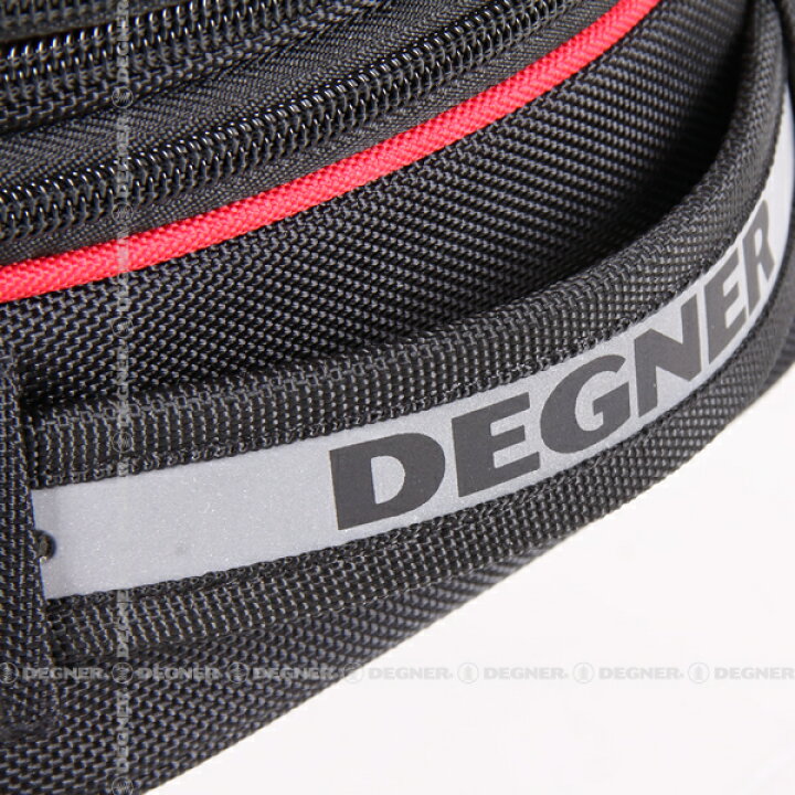 新作揃え DEGNER NB-95A デグナー レッドパイピング マックス14L 容量可変式シートバッグ バイク