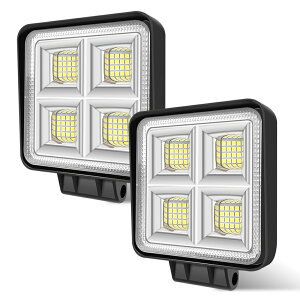 ���[�I�y2�Z�b�g�z64�A 192W LED��Ɠ� LED ���[�N���C�g�p�^ LED ���p �z���C�g 6000k IP67 DC12/24V���p �t�H�O�����v LED��Ɠ� �W���� ���p �_�Ƌ@�B ���݋@�B �D�� �g���b�N�ב� �h�� �h�o ���P�x 