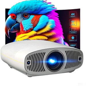 ���̍��P�x50,000���[�����A1300ANSI�K�i�����̓V��ݒu�^�v���W�F�N�^�[�́AGoogle TV/Netflix��������A150�C���`��1080P HD�摜�𓊉e�ł��邽�߁A���邢�����ł��N���ȓ��e���\�ŁA�ƒ�ł̎g