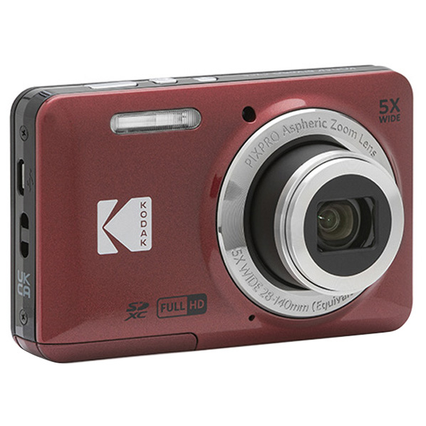 Kodak PIXPRO デジタルカメラ FRIENDLY ZOOM レッド FZ55RD（在庫あり）※延長保証加入は承っておりません。