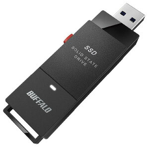BUFFALO obt@[ USB3.2 (Gen1) |[^uSSD XeBbN^ (500GB) ubN SSD-PUT500U3-BKC ([ڈ1-2T) SSDPUT500U3BKC