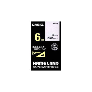 CASIO �J�V�I NAMELAND �l�[�������h�e�[�v (�����^�C�v) �����e�[�v ������ ��6mm×����8m XR-6X[XR6X]