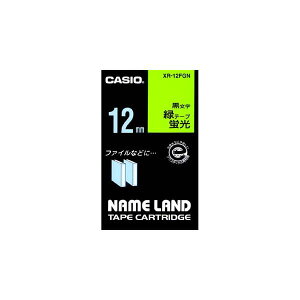 CASIO �J�V�I NAMELAND �l�[�������h�e�[�v (�u���F�^�C�v) �u���ΐF�e�[�v ������ ��12mm×����5.5m XR-12FGN [XR12FGN]