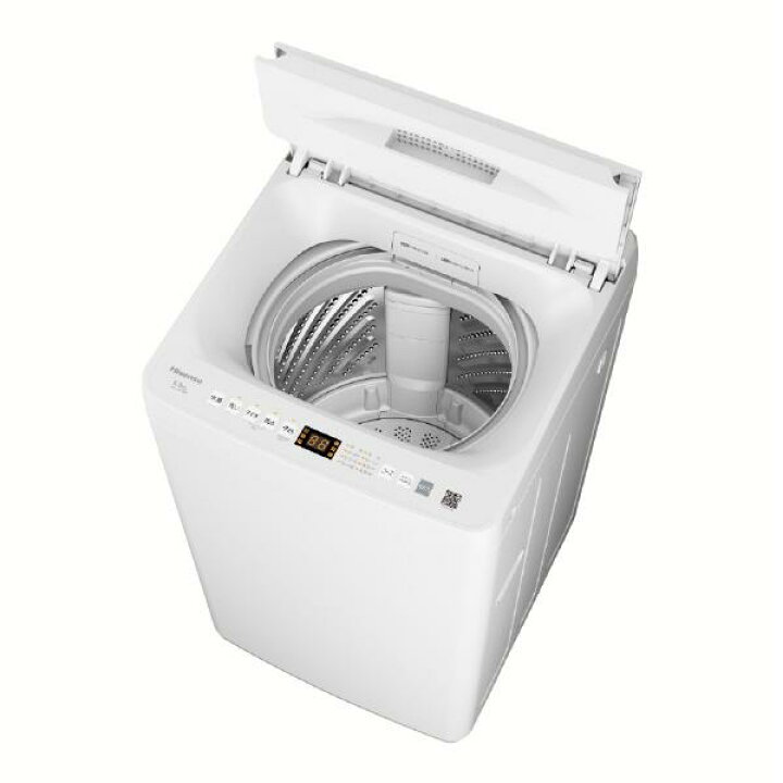 楽天市場】【直送】 ハイセンス 5.5kg全自動洗濯機 HW55E4W ホワイト 