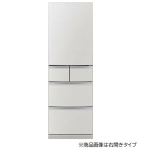 三菱 (左開き) 455L 5ドア冷蔵庫 アプリ対応 BDシリーズ MR-BD46ML-W フラットリネンホワイト MRBD46MLW ※当店配送エリア基本設置無料