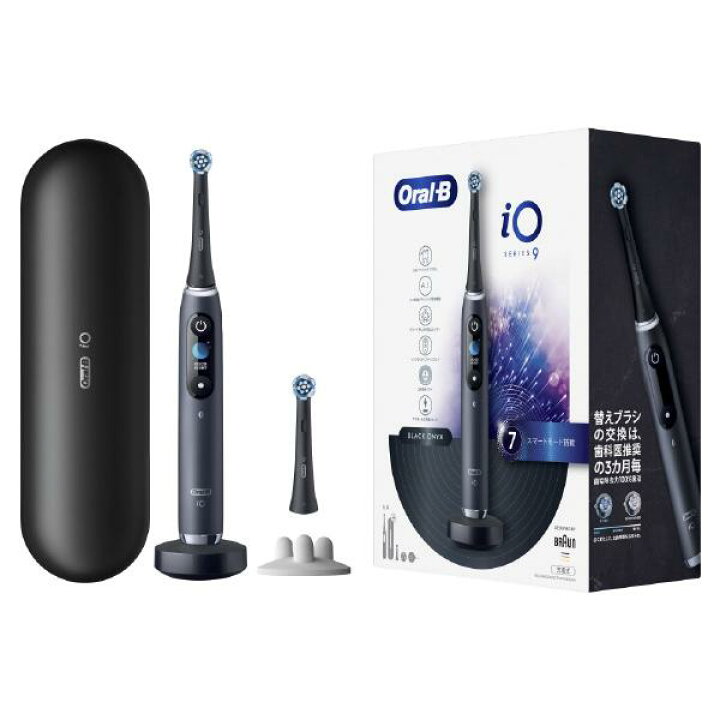 楽天市場】BRAUN 電動歯ブラシ iO9 ブラックオニキス IOM92B22ACBK-1W 