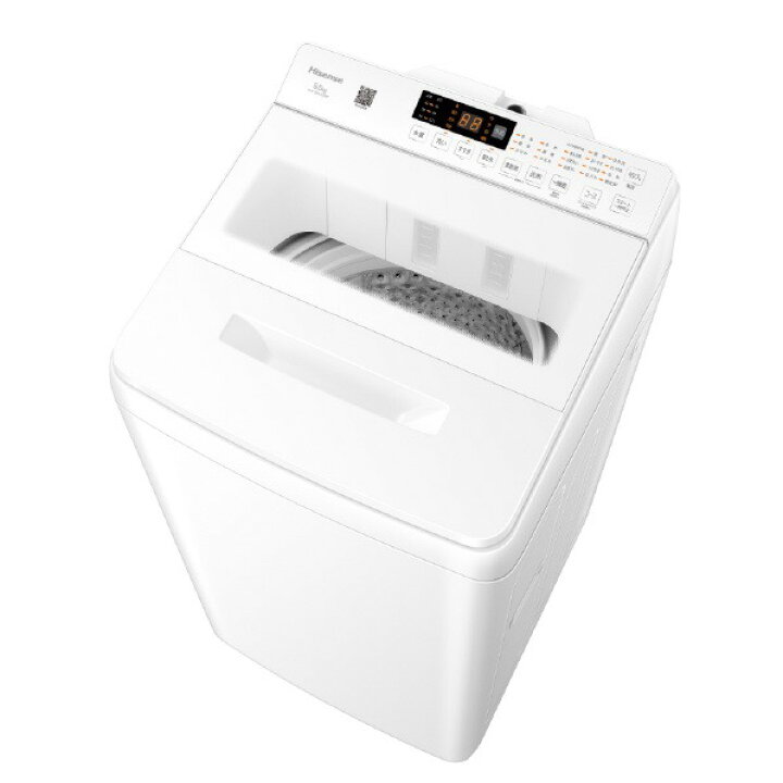 楽天市場】ハイセンス 5.5kg全自動洗濯機 HW-G55XE5W 白 HWG55XE5W 