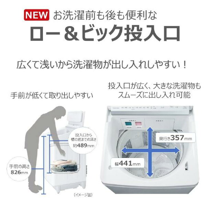 楽天市場】東芝 10.0kgインバーター全自動洗濯機 ZABOON AW-10DPB5(W 