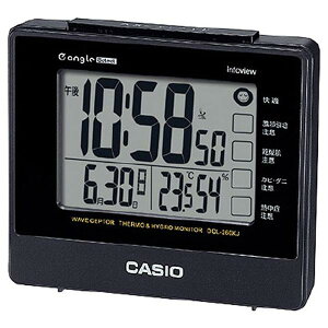 JVI ڊo܂dgv CASIO CLOCK DQL-260KJ-1JF ubN DQL260KJ1JF ([ڈ3T~)