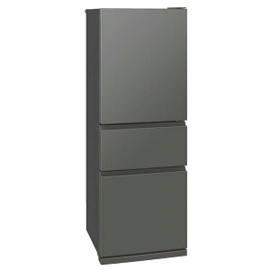 三菱 (左開き) 330L 3ドア冷蔵庫 MR-CX33ML-H マットアンバーグレー MRCX33MLH ※配送エリア内送料標準設置無料