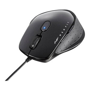 BUFFALO �L�� BlueLED 5�{�^�� �l�I�t�B�b�g�}�E�X M�T�C�Y BSMBU510MBK (�[���ڈ�1-2�T��)