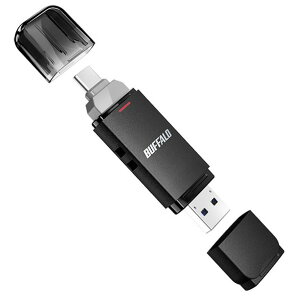 BUFFALO USB3.2 (Gen2) Type-C/ARlN^[Ή ᑬ XeBbN (500GB) SSD-SD500U3-BA ubN SSDSD500U3BA ([ڈ1-2T)