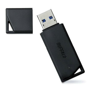 BUFFALO USB3.1 (Gen1) /USB3.0�Ή� USB�������[ �o�����[���f�� (32GB) RUF3-K32GB-BK �u���b�N RUF3K32GBBK (�[���ڈ�1-2�T��)
