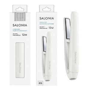 SALONIA �T���j�A �R�[�h���X �X�g���[�g�w�A�A�C���� 12mm KSAL25119-WH �z���C�g KSAL25119WH (�[���ڈ�1-2�T��)