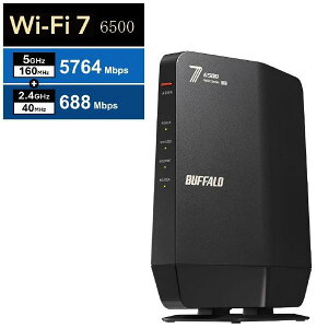BUFFALO �o�b�t�@���[ ����LAN���[�^�[ 802.11be/ax/ac/n/a/g/b 5764+688Mbps WSR6500BE6P-BK �u���b�N WSR6500BE6PBK (�[���ڈ�2-3�T��)