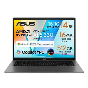 ASUS �m�[�g�p�\�R�� Vivobook S14 M3407KA-AI5165WSGRE6 �}�b�g�O���[ M3407KAAI5165WSGRE6 (�[���ڈ�1-2�T��)
