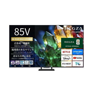 (�v���O���ς���) TVS REGZA 85V�^4K�`���[�i�[����4K�Ή��t���e���r 85ZX1S �����Ўw��G���A����E�������ǉ���p