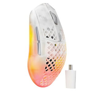 SteelSeries �X�e�B�[���V���[�Y �Q�[�~���O�}�E�X Aerox3 Wireless Gen2 Ghost 62715 (�[���ڈ�1-2�T��)